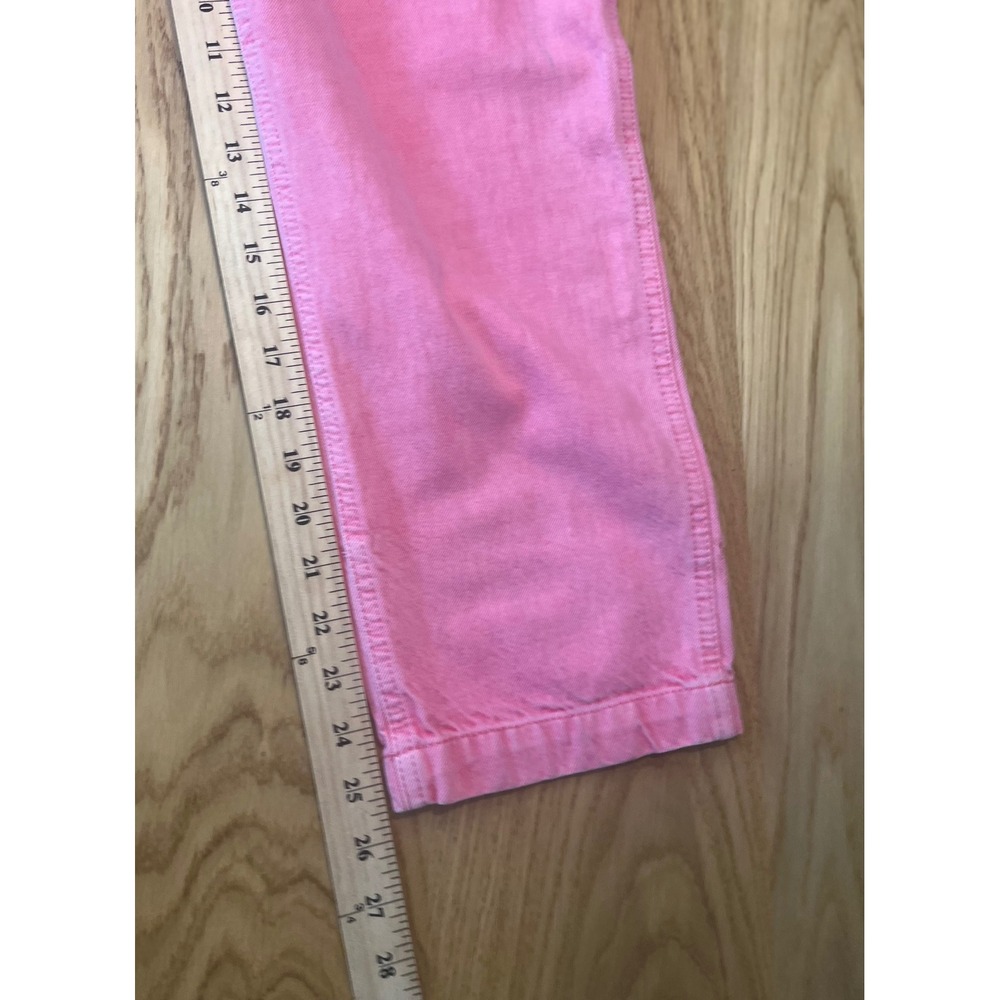 Old Navy Denim Utility Jumpsuit Womens Size S Pink Guava Workwear Boiler Suit - Picture 8 of 10